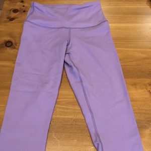 Light purple lavender yoga pants Capri